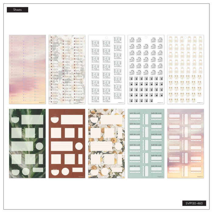 The Happy Planner CLASSIC Value Pack Stickers - Modern Nature - 30 Sheets