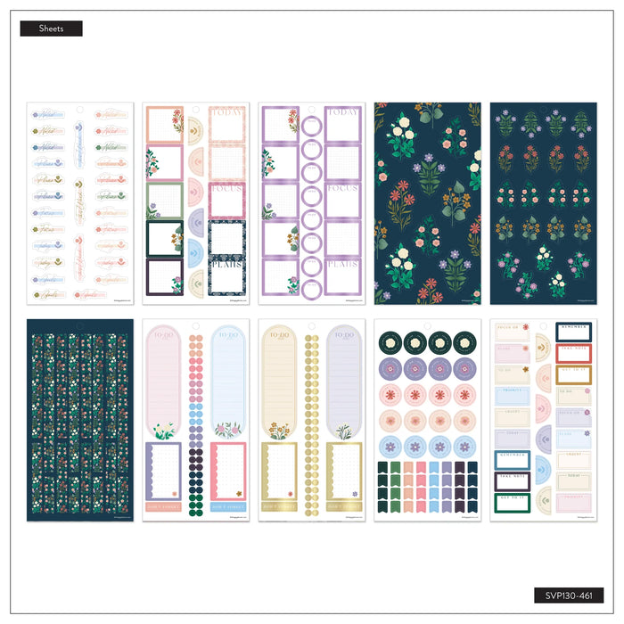 The Happy Planner CLASSIC Value Pack Stickers - Spring Tapestry - 30 Sheets