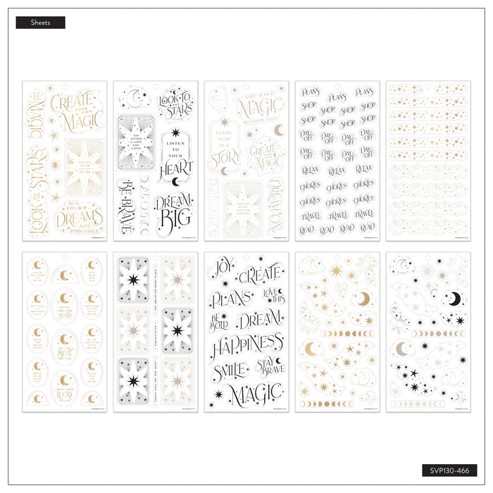 The Happy Planner CLASSIC Value Pack Stickers - Eternal Stars - 30 Sheets