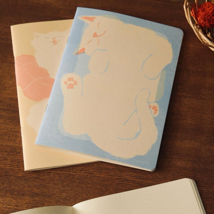 Mula A5 5mm Graph Notebook - Cat in a Box