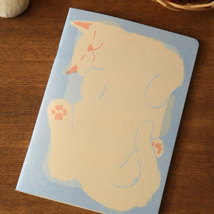 Mula A5 5mm Graph Notebook - Cat in a Box