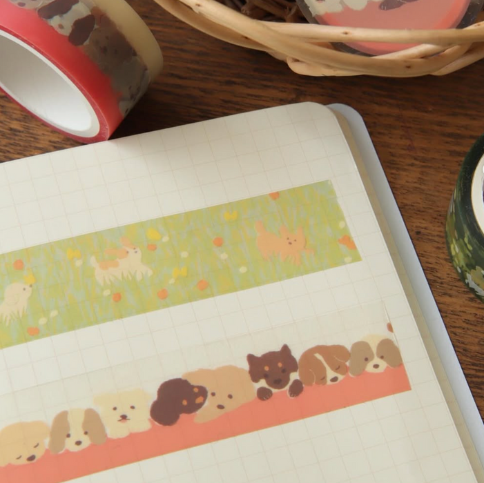 Mula Clear Tape 20mm - Puppy Pink