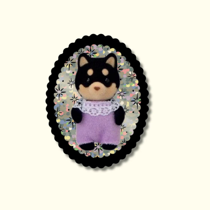 Shiba Inu Glitter Vinyl Sticker