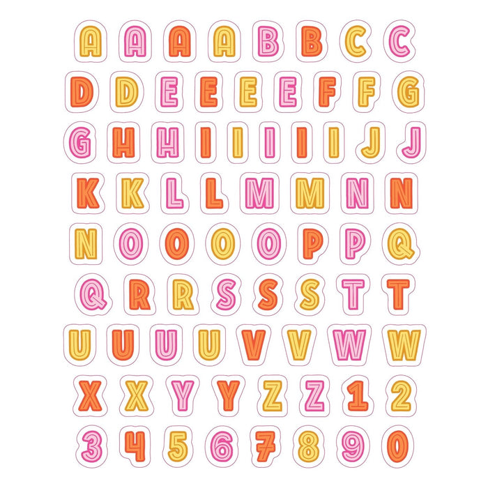 So. Many. Letter Stickers. 3820 Alphabet Stickers for Word Nerds