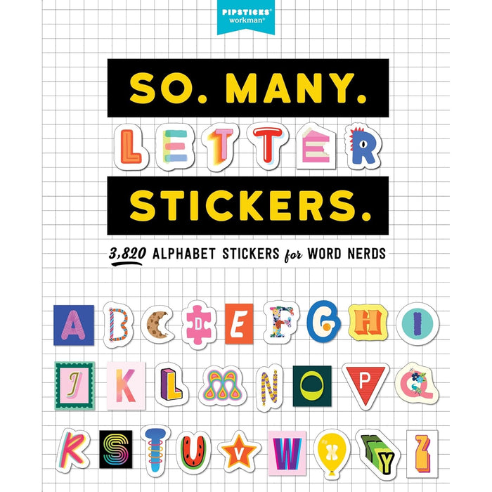 So. Many. Letter Stickers. 3820 Alphabet Stickers for Word Nerds