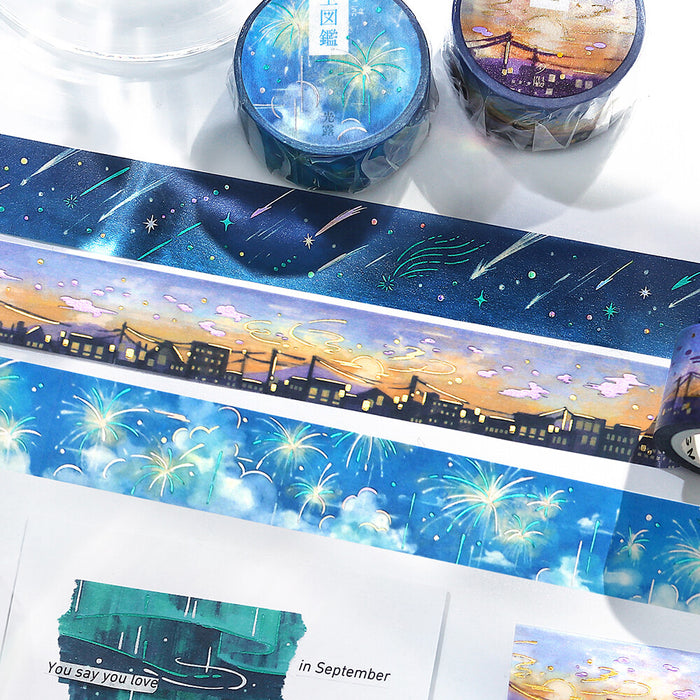 BGM 'Sky Picture Book' Foil Washi Tape - Moonlit Night