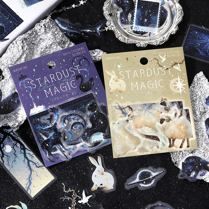 BGM 'Stardust Magic' Clear Deco Stickers - Black Hole