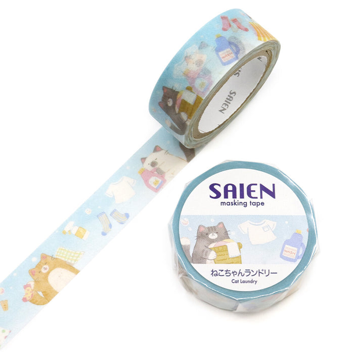 Japanese Masking Tape - Cat Laundry