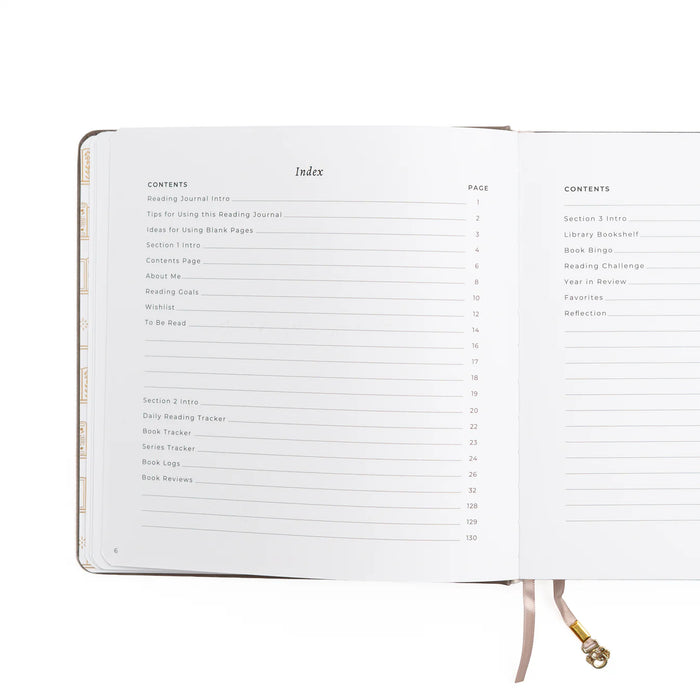 Vintage Library in Lilac Reading Journal