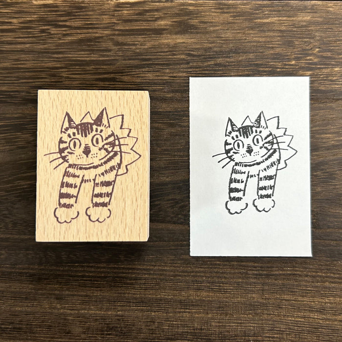 Wood Stamp - Cat Face