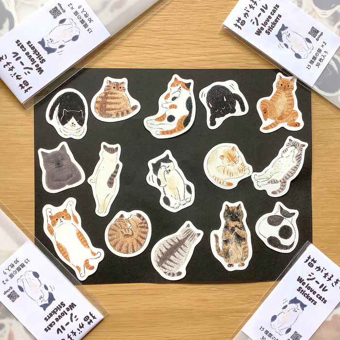 We Love Cats Stickers