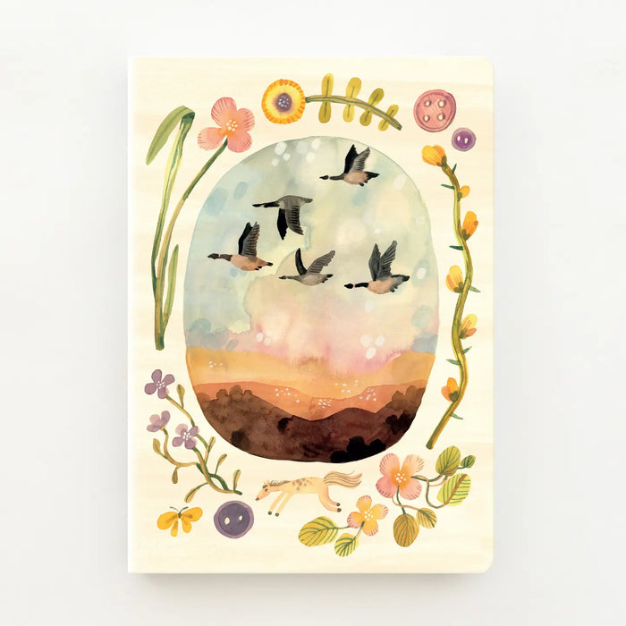 A5 Dotted Notebook — Wild Geese