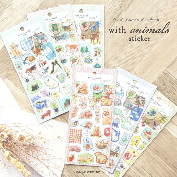 Mind Wave 'With Animals' Series Clear Stickers - Deer