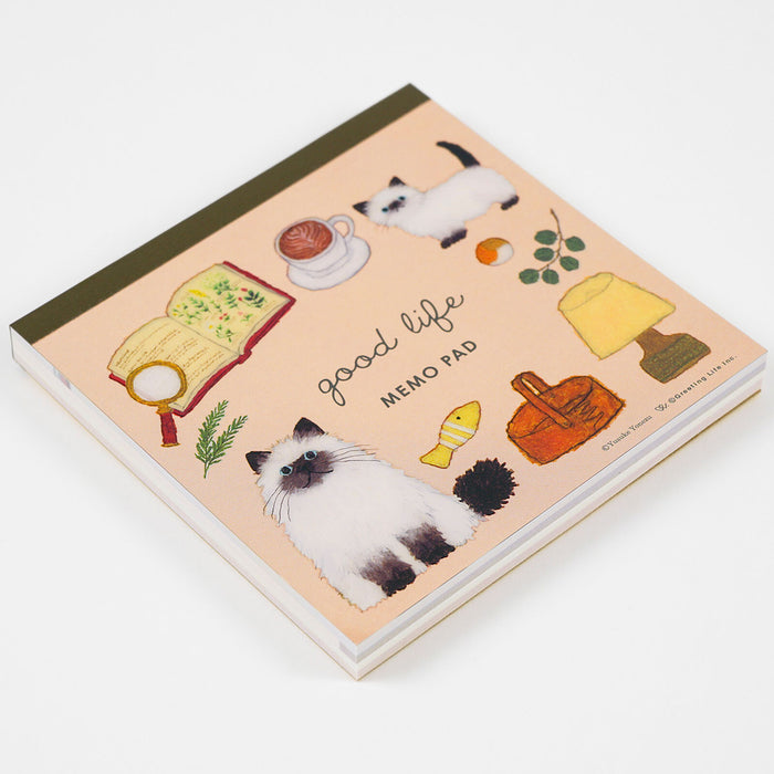 Yusuke Yonezu Square Memo Pad - Cat
