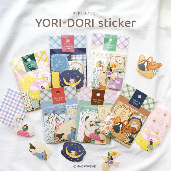 Mind Wave 'Yori-Dori' Series Flake Stickers - Moonlit Dreams