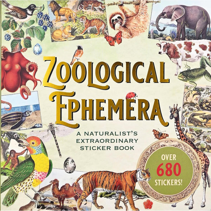 Zoological Ephemera Sticker Book - Over 680 Stickers!