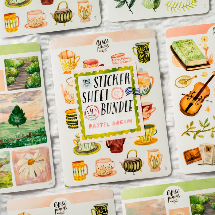 Sticker Sheet Bundle — Pastel Dream