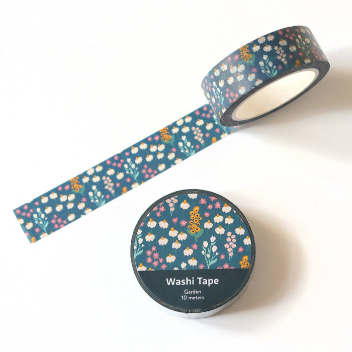 Dark Blue Garden Washi Tape