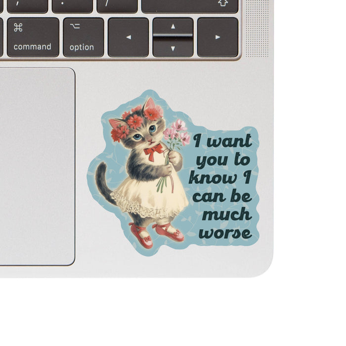 Feisty Kitty Cat Vinyl Sticker