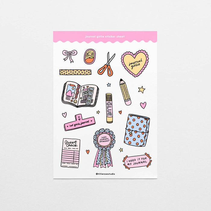 Journal Girlie Sticker Sheet