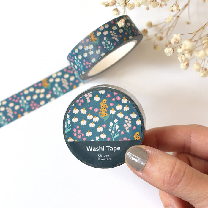 Dark Blue Garden Washi Tape