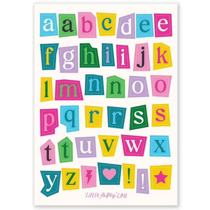 Ransom Note Sticker Set - 5 Sheets