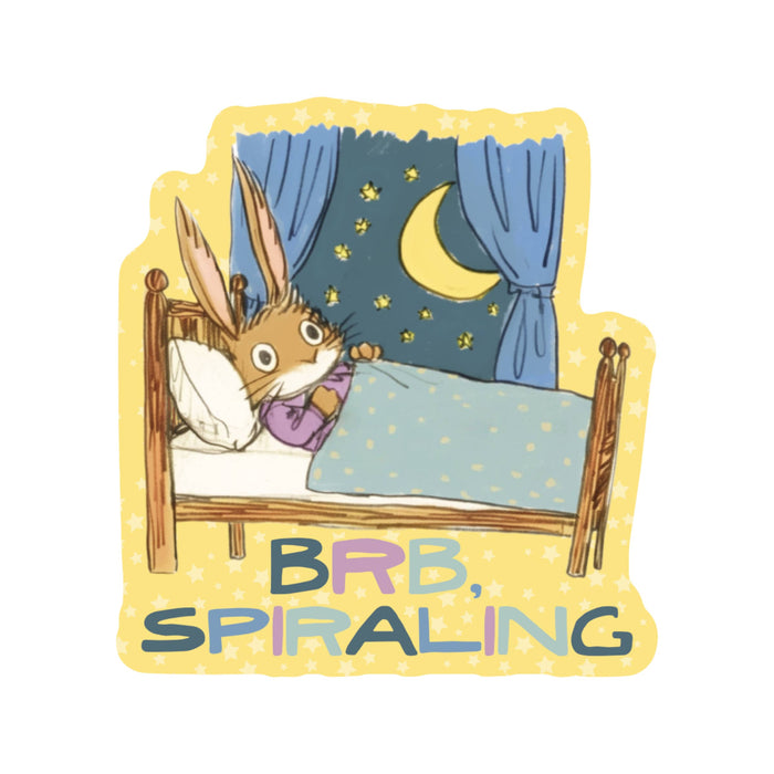 BRB, Spiraling Vinyl Sticker