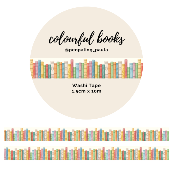 Colourful Books - Washi Tape