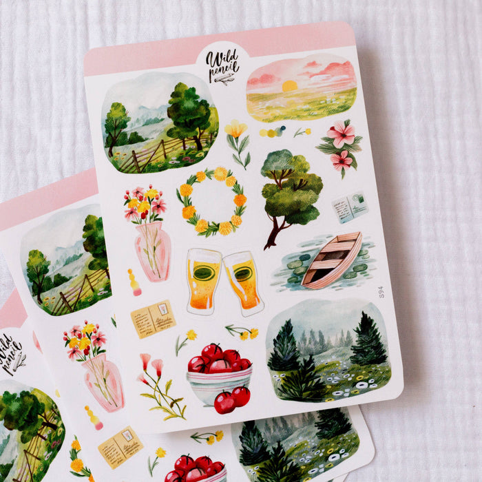 Sticker Sheet — Summer In The Nature