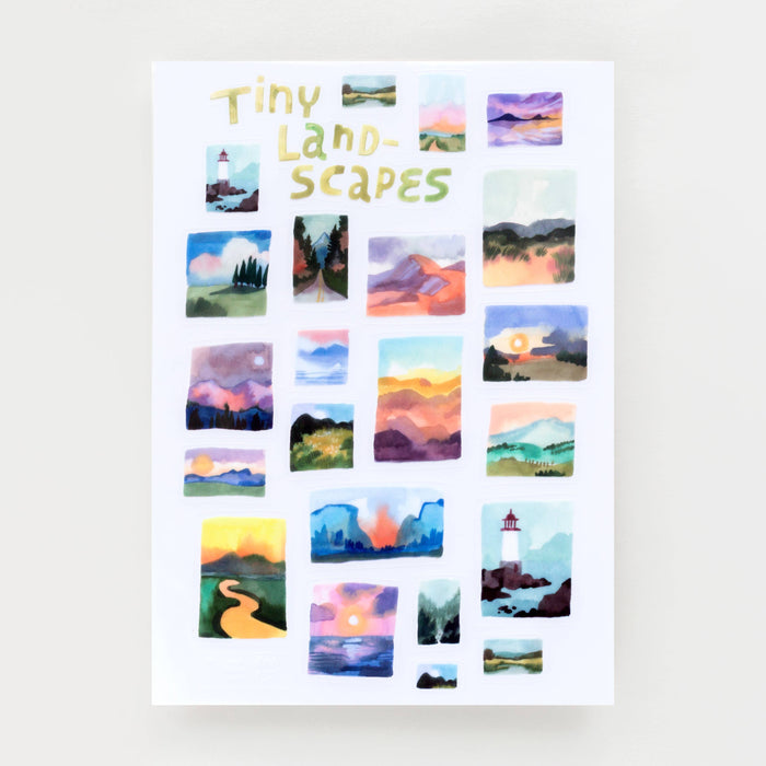 Vinyl Sticker Sheet — Tiny Landscapes