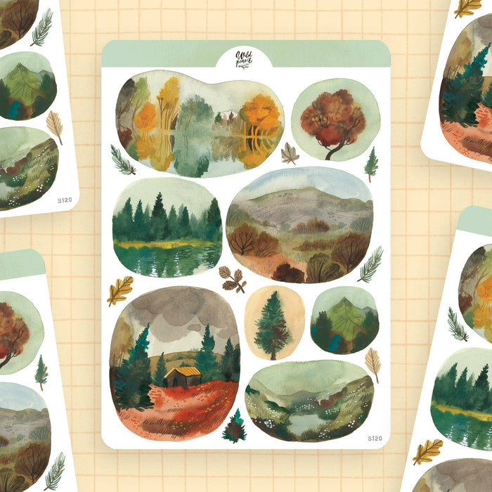 Sticker Sheet — Windows Into Autumn
