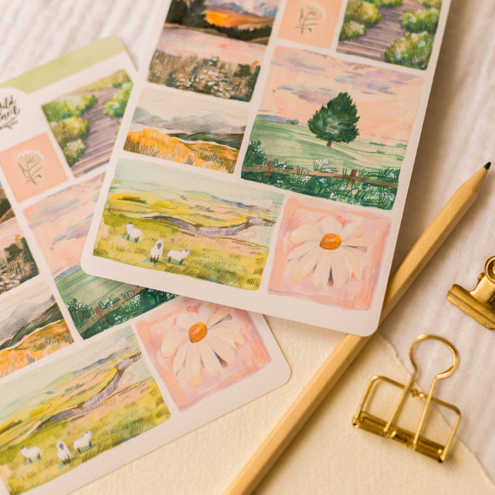 Sticker Sheet — Sunrise Landscapes