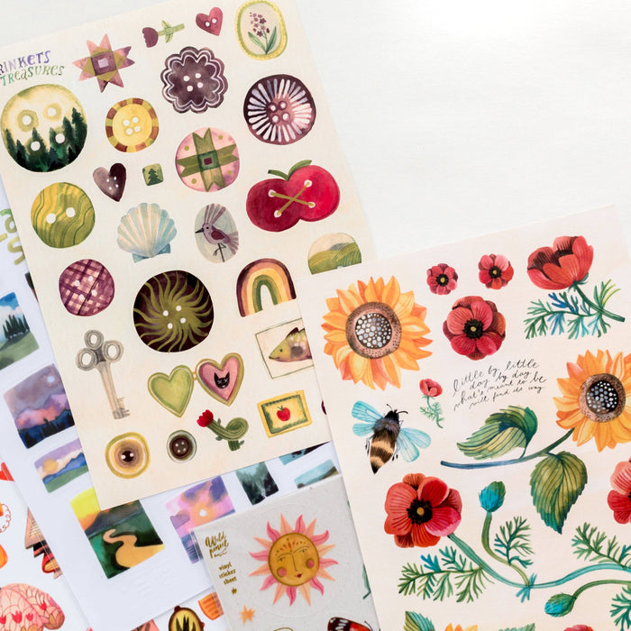 Vinyl Sticker Sheet — Tiny Landscapes