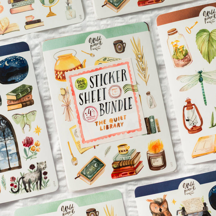 Sticker Sheet Bundle —The Quiet Library