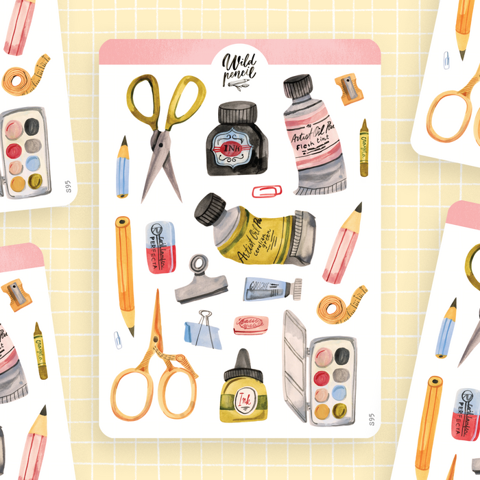 Sticker Sheet — Art Shop