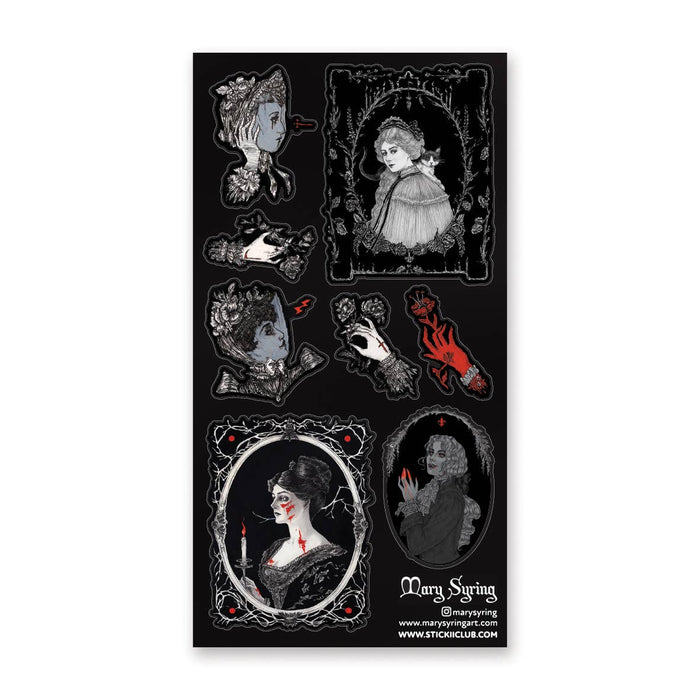 Haunting Portraits Sticker Sheet