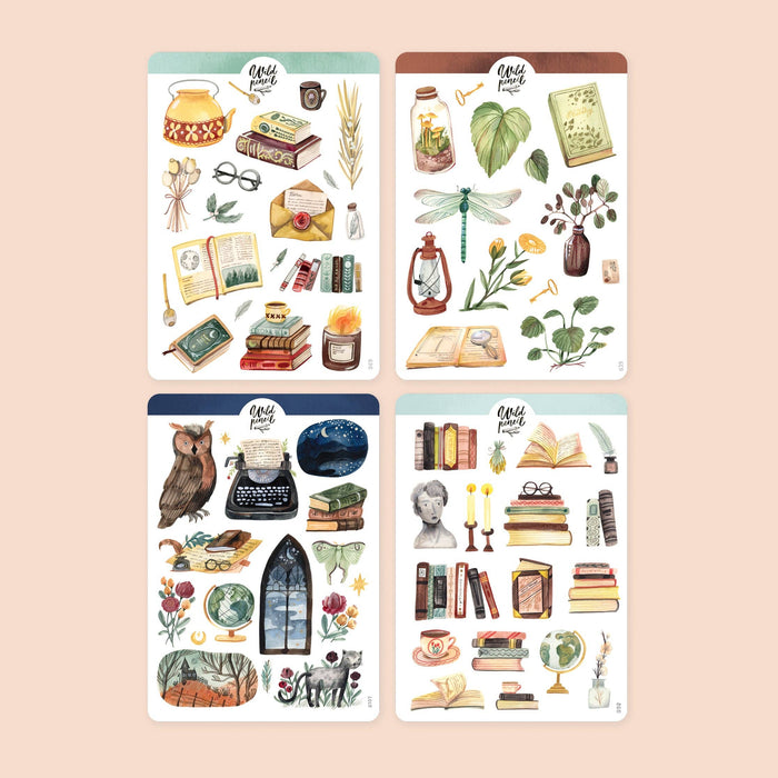 Sticker Sheet Bundle —The Quiet Library