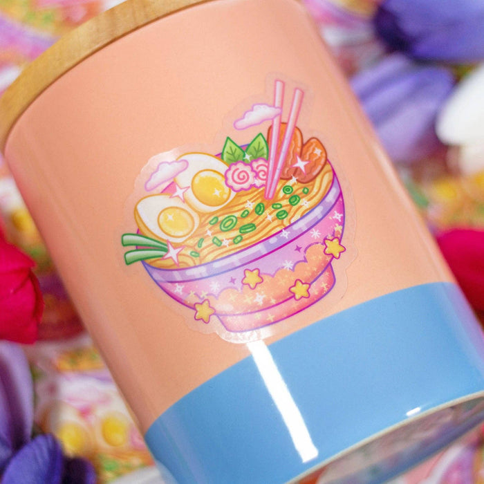 Ramen Bowl Clear Vinyl Sticker