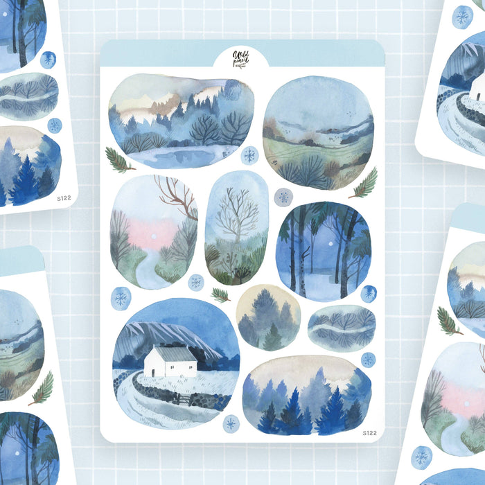 Sticker Sheet — Windows Into Winter