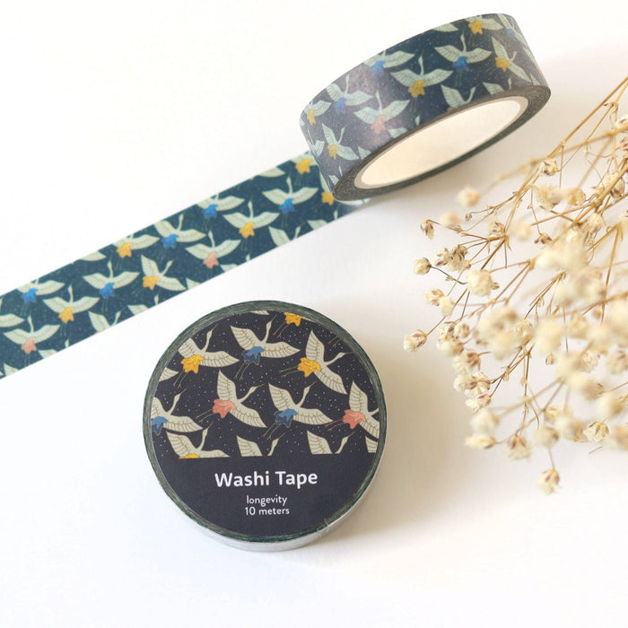 Elegant Crane Washi Tape