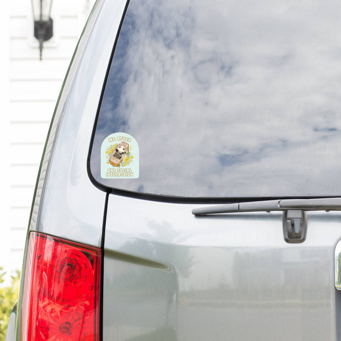 Social Interaction Vinyl Sticker