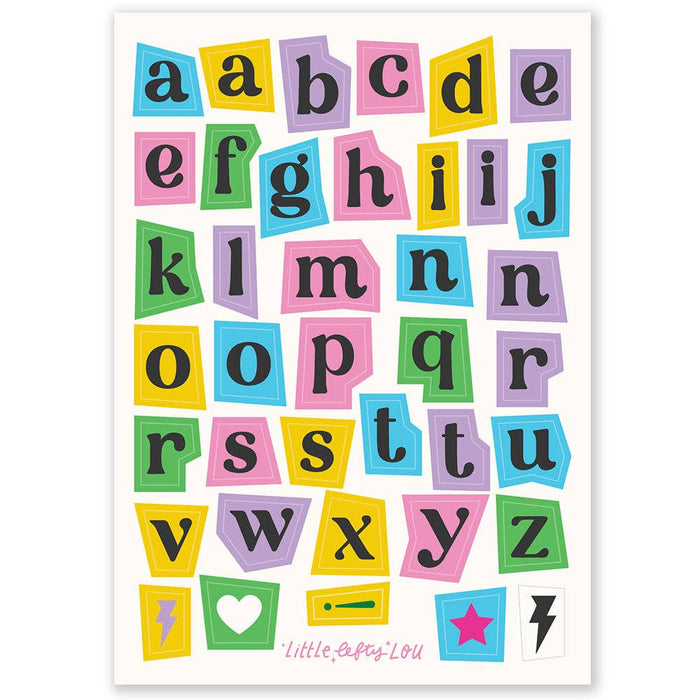 Ransom Note Sticker Set - 5 Sheets
