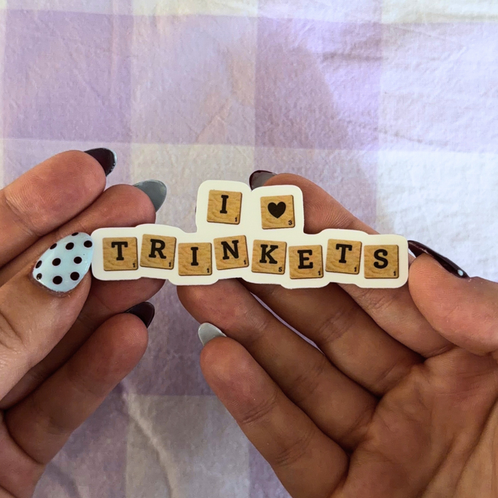 I Heart Trinkets Vinyl Sticker