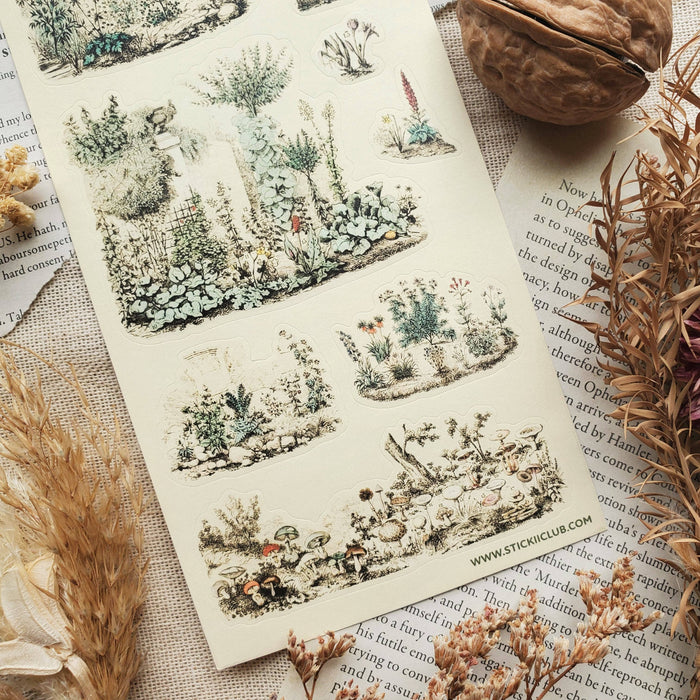Botanical Garden Sketches Sticker Sheet