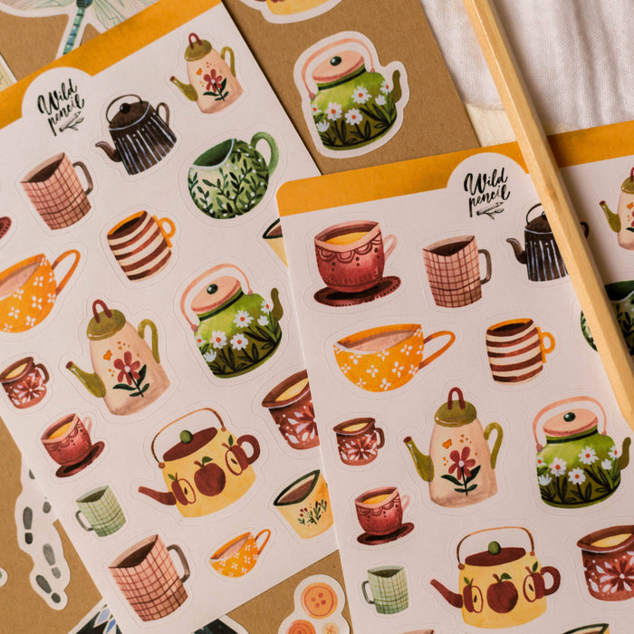 Sticker Sheet — Autumn Mugs