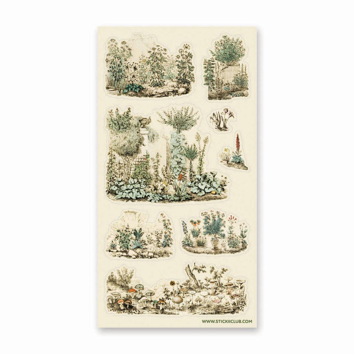 Botanical Garden Sketches Sticker Sheet