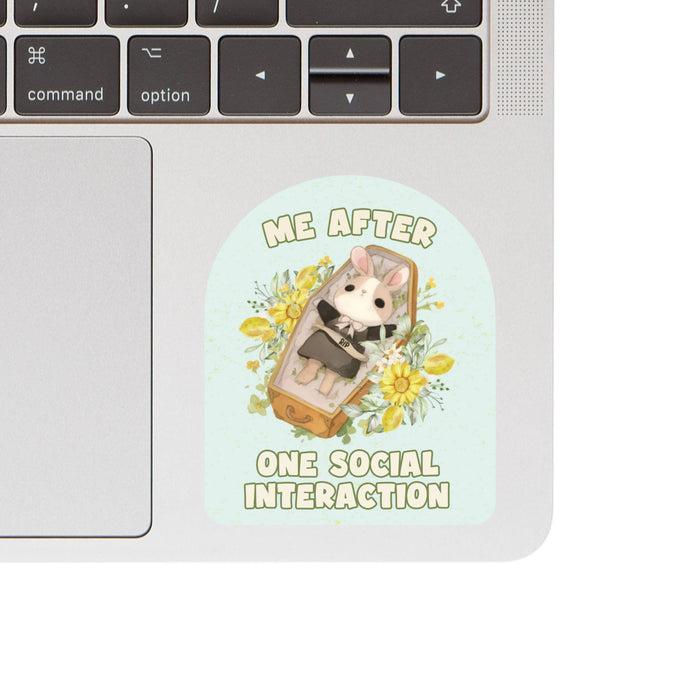 Social Interaction Vinyl Sticker