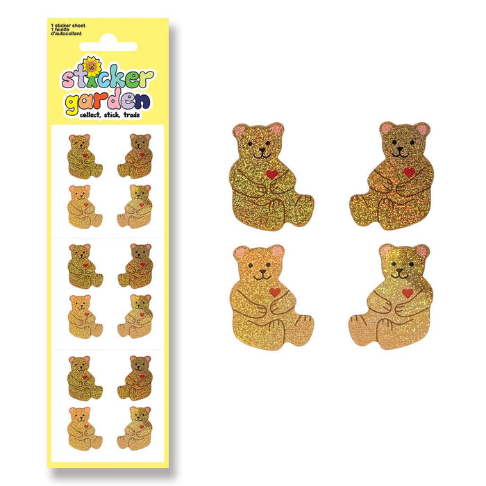 Glitter Stickers - Beary Cute