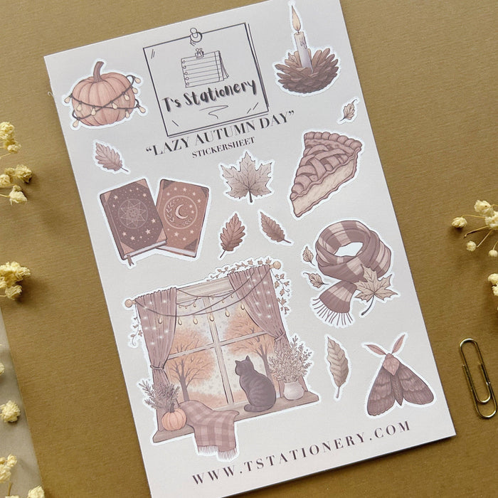 Lazy Autumn Day Sticker Sheet