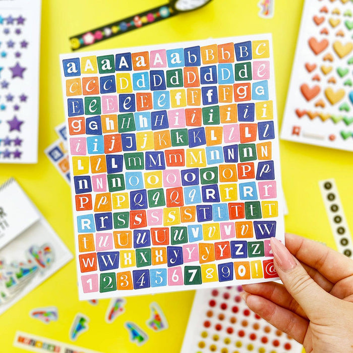 Mix & Mingle Big Alphabet Stickers (5 Sheets)